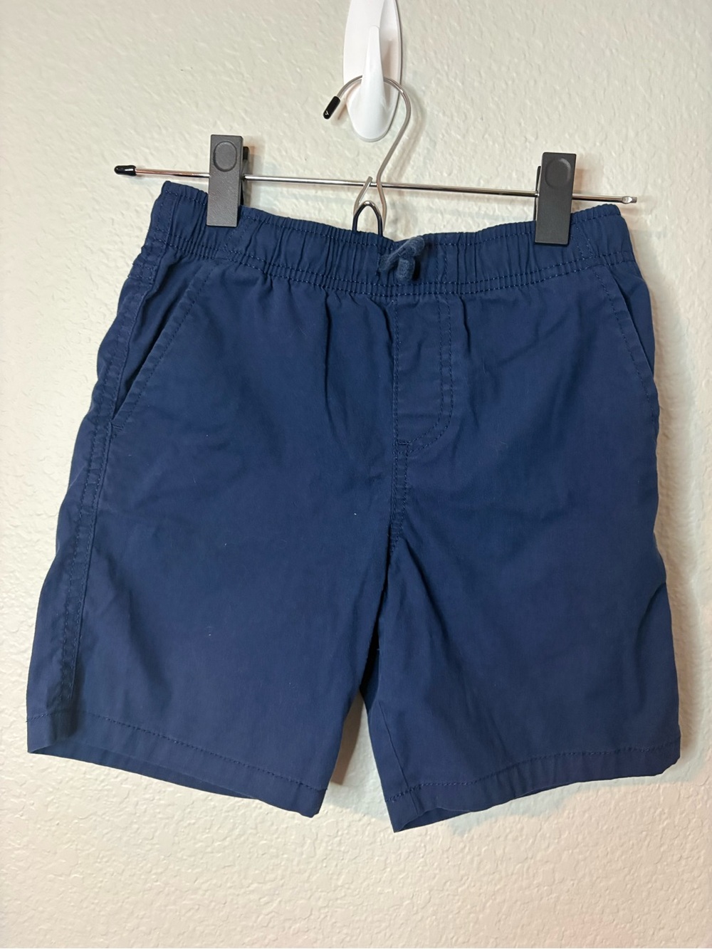 wonder nation Kid’s Navy Elastic-Waist Flat Front Shorts